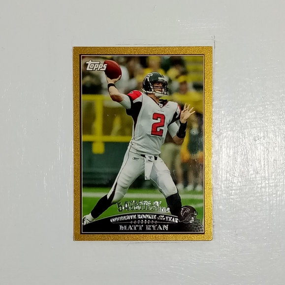 2009 Topps roy gold Matt Ryan - Picture 2 of 3